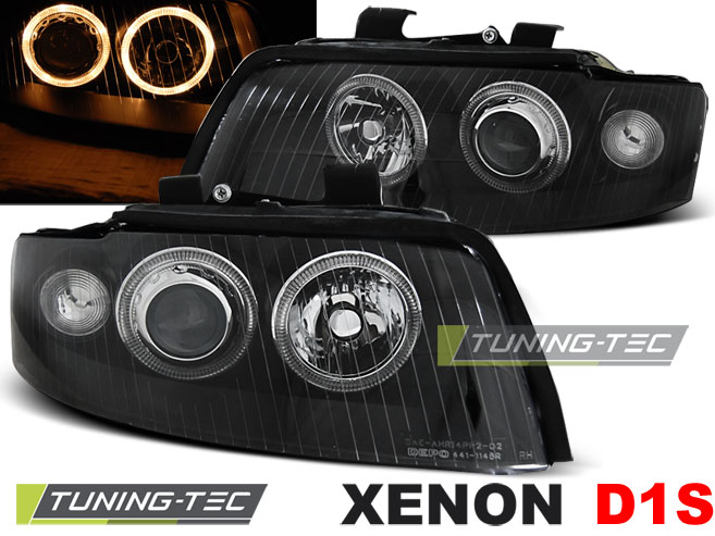 3703_0.jpg Faros XENON ANGEL EYES NEGRO para AUDI A4 B6 10.00-10.04