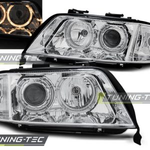 Faros ANGEL EYES CROMO para AUDI A6 06.01-05.04