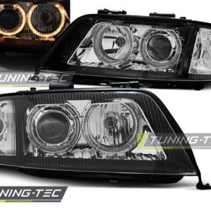 Faros ANGEL EYES NEGRO para AUDI A6 06.01-05.04