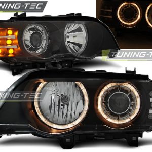 Faros ANGEL EYES BLACK LED INDICATOR para BMW X5 E53 09.99-10.03