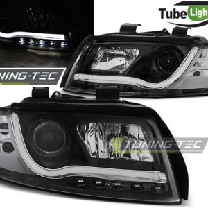Faros TUBE LIGHT NEGRO para AUDI A4 B6 10.00-10.04