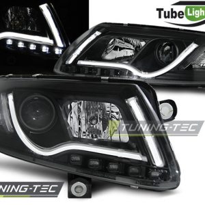 Faros TUBE LIGHT NEGRO para AUDI A6 C6 04-08