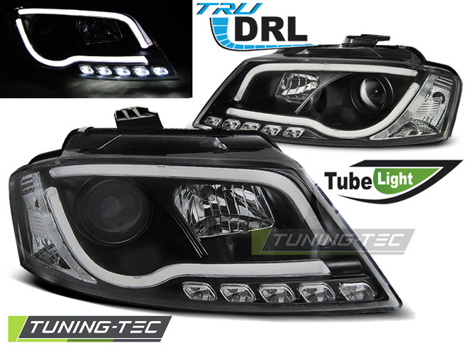 4031_0.jpg Faros TUBE LIGHT DRL NEGRO para AUDI A3 8P 08-12