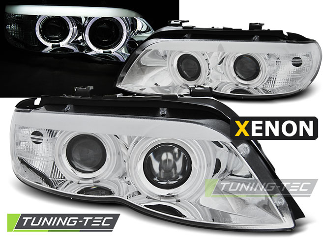 4115_0.jpg Faros XENON ANGEL EYES CHROME para BMW X5 E53 11.03-06