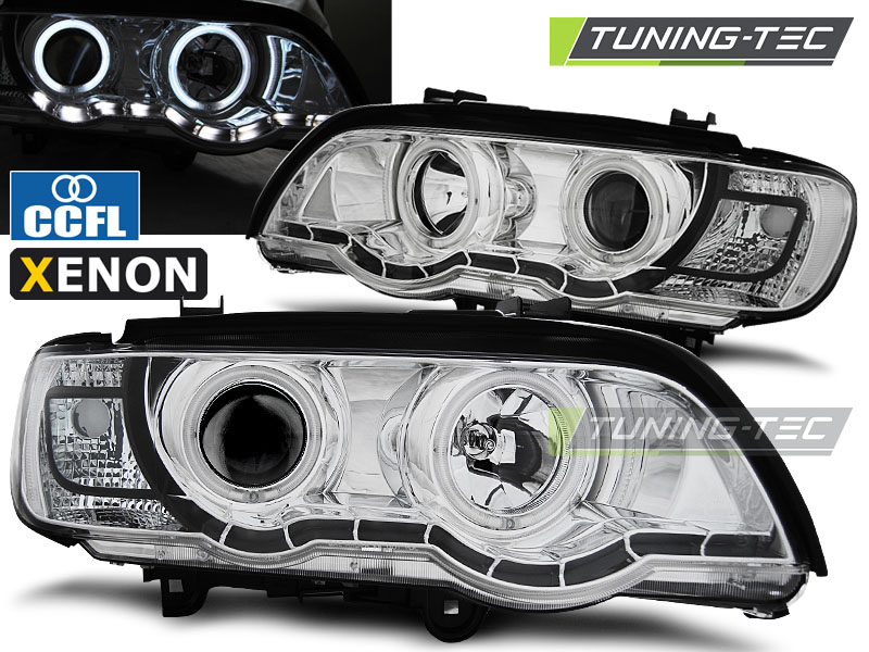 4134_0.jpg Faros XENON ANGEL EYES CHROME para BMW X5 E53 09.99-10.03