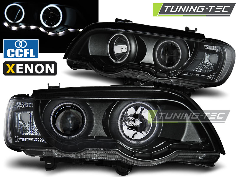 4135_0.jpg Faros XENON ANGEL EYES BLACK para BMW X5 E53 09.99-10.03