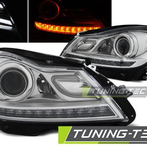 Faros CHROME para MERCEDES W204 11-14