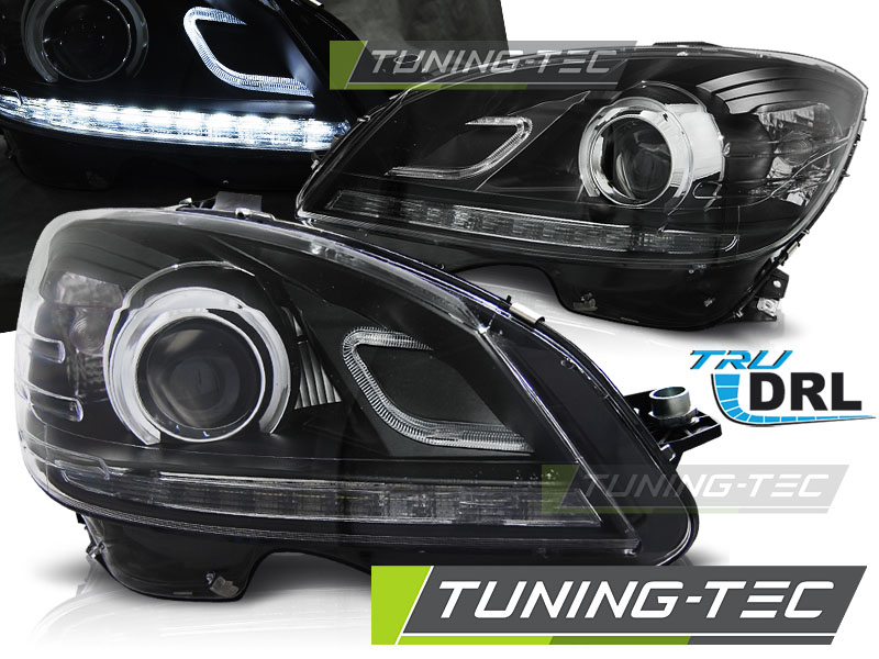 4171_0.jpg Faros TRUE DRL BLACK para MERCEDES W204 07-10