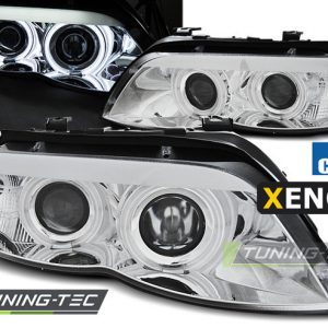 Faros XENON ANGEL EYES CCFL CHROME para BMW X5 E53 11.03-06