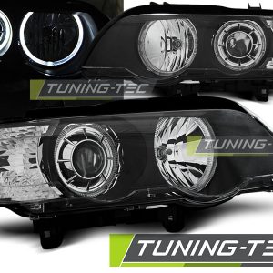 Faros ANGEL EYES LED BLACK para BMW X5 E53 09.99-10.03