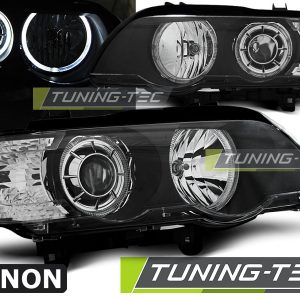 Faros XENON ANGEL EYES LED BLACK para BMW X5 E53 09.99-10.03