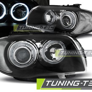Faros ANGEL EYES BLACK para BMW 1 E87/E81/82/88 04-11