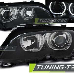 Faros ANGEL EYES LED BLACK para BMW E46 09.01-03.05