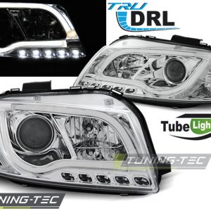 Faros TUBE LIGHT DRL CROMO para AUDI A3 8P 05.03-03.08