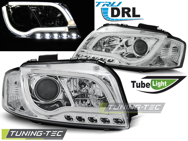 4255_0.jpg Faros TUBE LIGHT DRL CROMO para AUDI A3 8P 05.03-03.08
