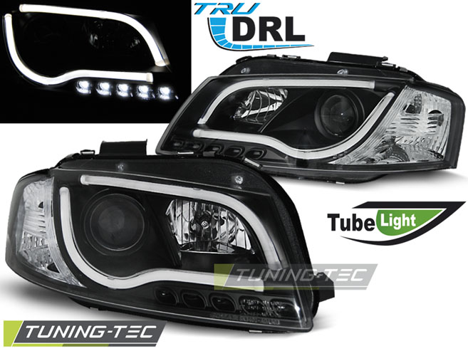 4256_0.jpg Faros TUBE LIGHT DRL NEGRO para AUDI A3 8P 05.03-03.08
