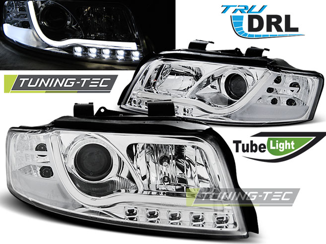 4257_0.jpg Faros TUBE LIGHT DRL CROMO para AUDI A4 B6 10.00-10.04