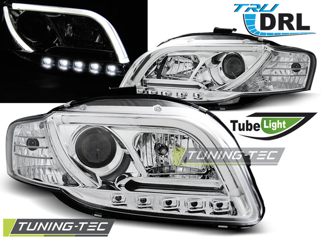 4259_0.jpg Faros TUBE LIGHT DRL CROMO para AUDI A4 B7 11.04-03.08