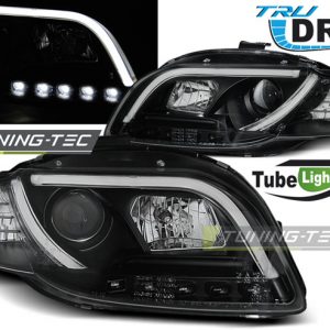 Faros TUBE LIGHT DRL NEGRO para AUDI A4 B7 11.04-03.08