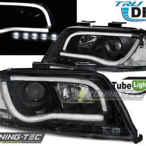 Faros TUBE LIGHT DRL NEGRO para AUDI A6 06.01-05.04