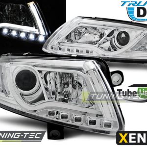 Faros XENON TUBE LIGHT DRL CROMO para AUDI A6 C6 04-08