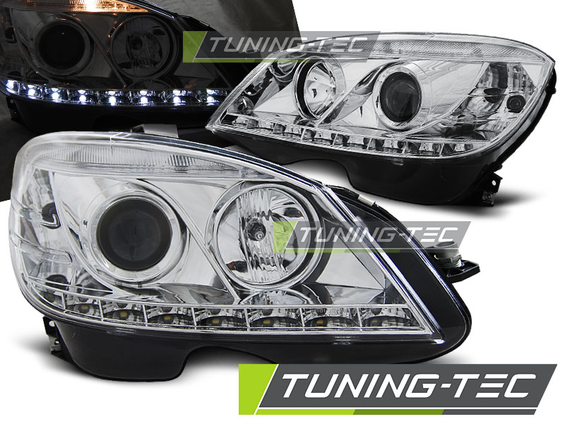 4277_0.jpg Faros DAYLIGHT CHROME para MERCEDES W204 07-10
