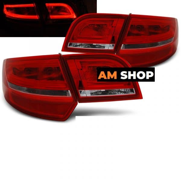 Pilotos traseros LED BAR para AUDI A3 8P Sportback en Rojo