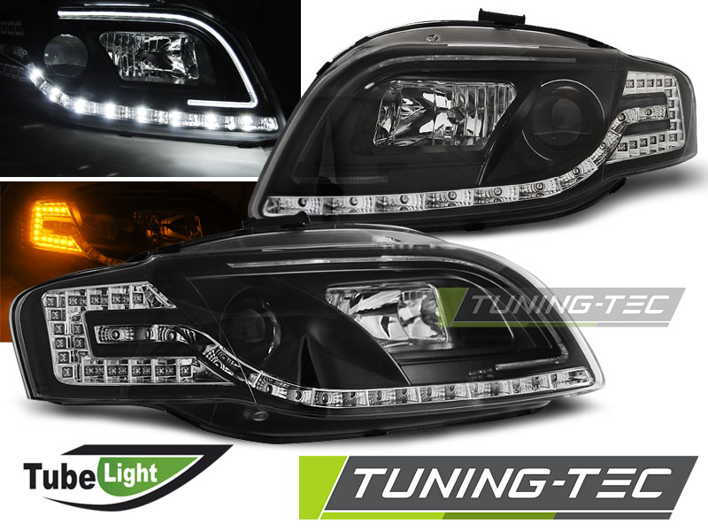4310_0.jpg Faros TUBE LIGHT NEGRO para AUDI A4 B7 11.04-03.08