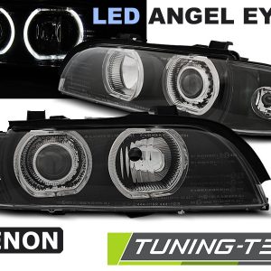 Faros XENON ANGEL EYESLED  BLACK para BMW E39 09.95-06.03