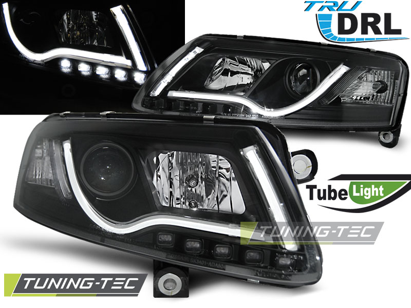 4489_0.jpg Faros TUBE LIGHT DRL NEGRO para AUDI A6 C6 04.04-08