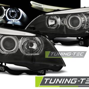 Faros ANGEL EYES LED BLACK para BMW E60/E61 03-07