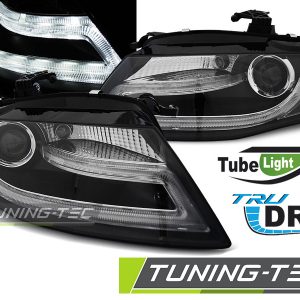 Faros Real DRL NEGRO para AUDI A4 B8 04.08-11