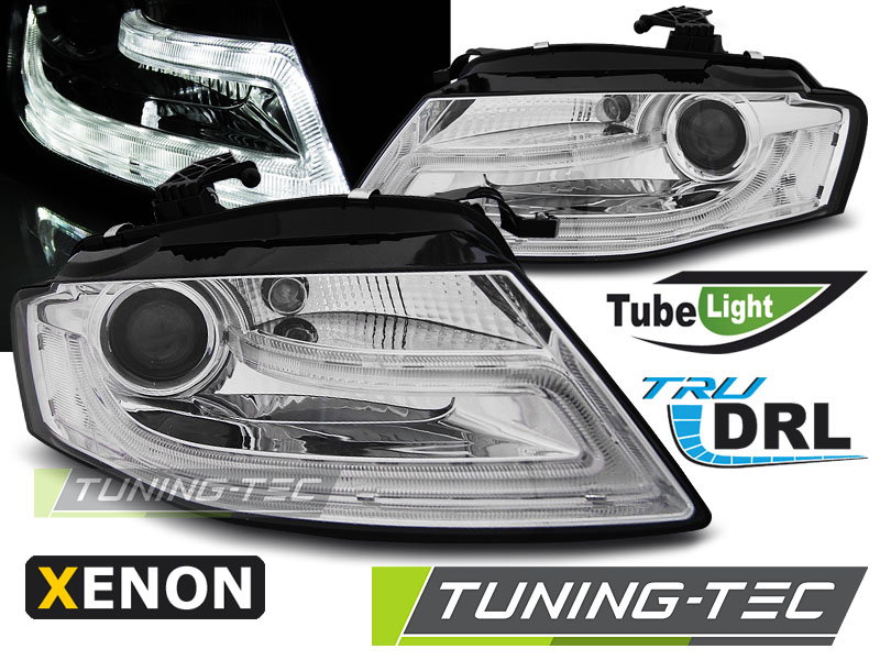 4544_0.jpg Faros XENON Real DRL CROMO para AUDI A4 B8 04.08-11