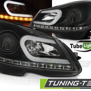Faros TUBE LIGHT BLACK para MERCEDES W204 11-14