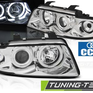 Faros ANGEL EYES CCFL CROMO para AUDI B5 A4 11.94-12.98