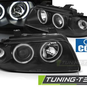 Faros ANGEL EYES CCFL NEGRO para AUDI A4 B5 11.94-12.98