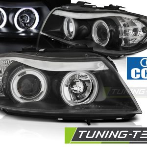 Faros ANGEL EYES CCFL BLACK para BMW E90/E91 05-08