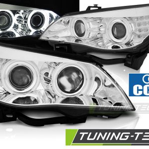 Faros ANGEL EYES CCFL CHROME LED INDICATOR para BMW E60/E61 03-07