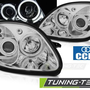 Faros ANGEL EYES CCFL CHROME para MERCEDES R170 SLK 04.96-04