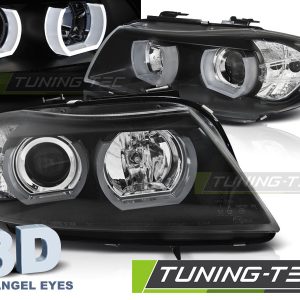 Faros U-LED LIGHT 3D BLACK para BMW E90/E91 03.05-08.0