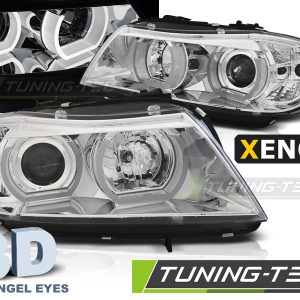 Faros XENON U-LED LIGHT 3D CHROME para BMW E90/E91 03.05-08.08