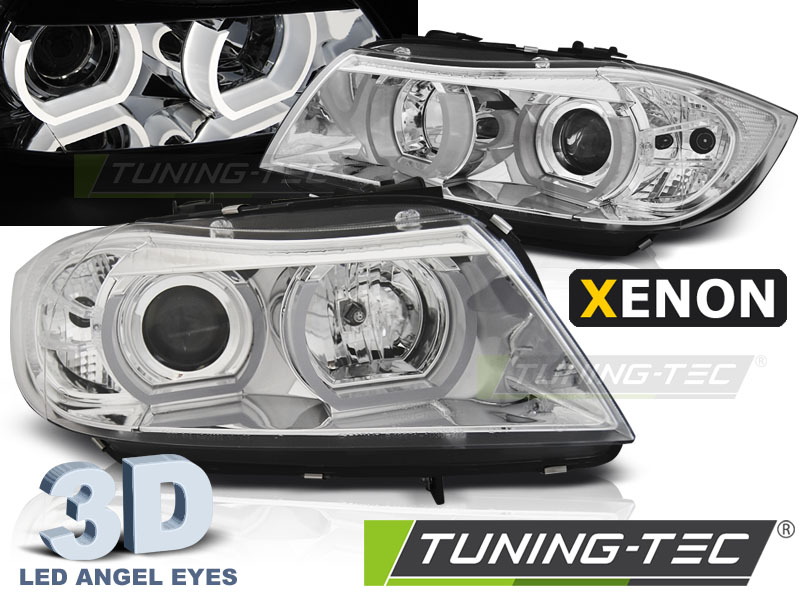 5077_0.jpg Faros XENON U-LED LIGHT 3D CHROME para BMW E90/E91 03.05-08.08