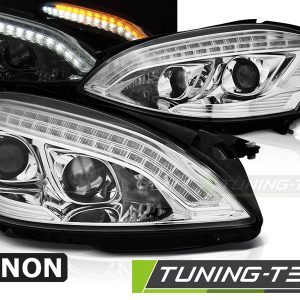 Faros XENON DAYLIGHT CHROME para MERCEDES W221 05-09