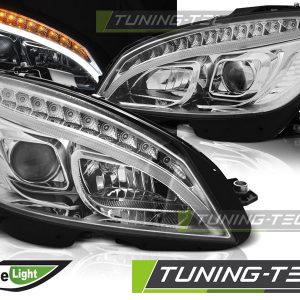 Faros TUBE LIGHT CHROME para MERCEDES W204 07-10