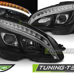 Faros TUBE LIGHT BLACK para MERCEDES W204 07-10