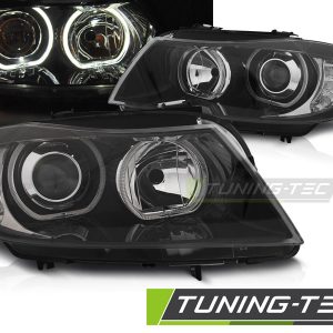 Faros ANGEL EYES LED INDICATOR BLACK para BMW E90/E91 03.05-11