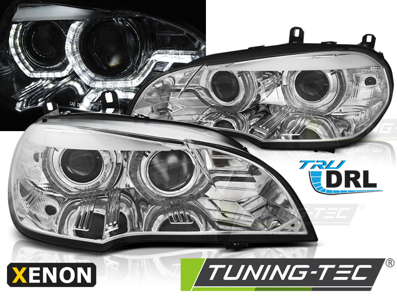 5537_0.jpg Faros XENON ANGEL EYES LED DRL CHROME para BMW X5 E70 07-10