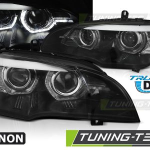 Faros XENON ANGEL EYES LED DRL BLACK para BMW X5 E70 07-10