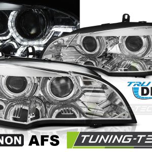 Faros XENON ANGEL EYES LED DRL CHROME AFS para BMW X5 E70 07-10