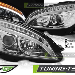 Faros TUBE LIGHT CHROME SEQ para MERCEDES W204 07-10